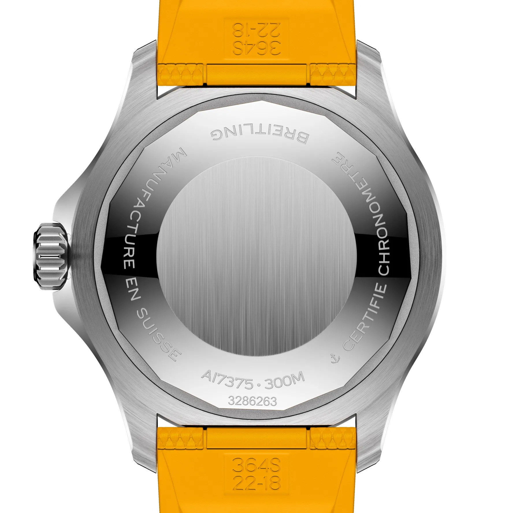 Breitling Superocean Automatic 42mm Yellow Rubber Strap Watch