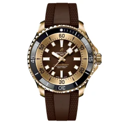 Breitling Superocean Automatic 44mm Brown Rubber Strap Bronze Men’s Watch