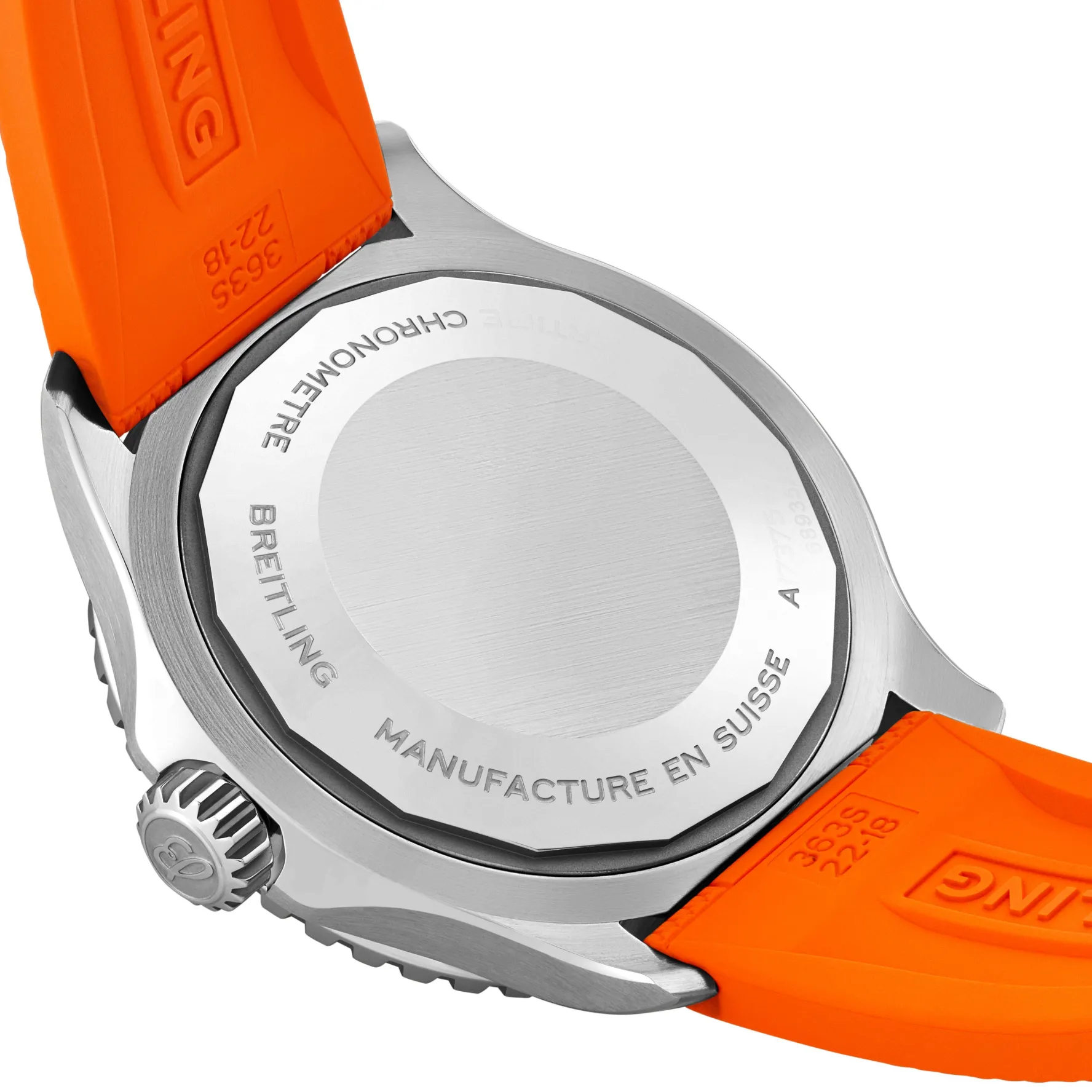 Breitling Superocean Automatic 42mm Orange Rubber Strap Watch