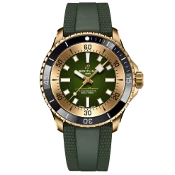 Breitling Superocean Automatic 42mm Bronze Green Rubber Strap Men’s Watch
