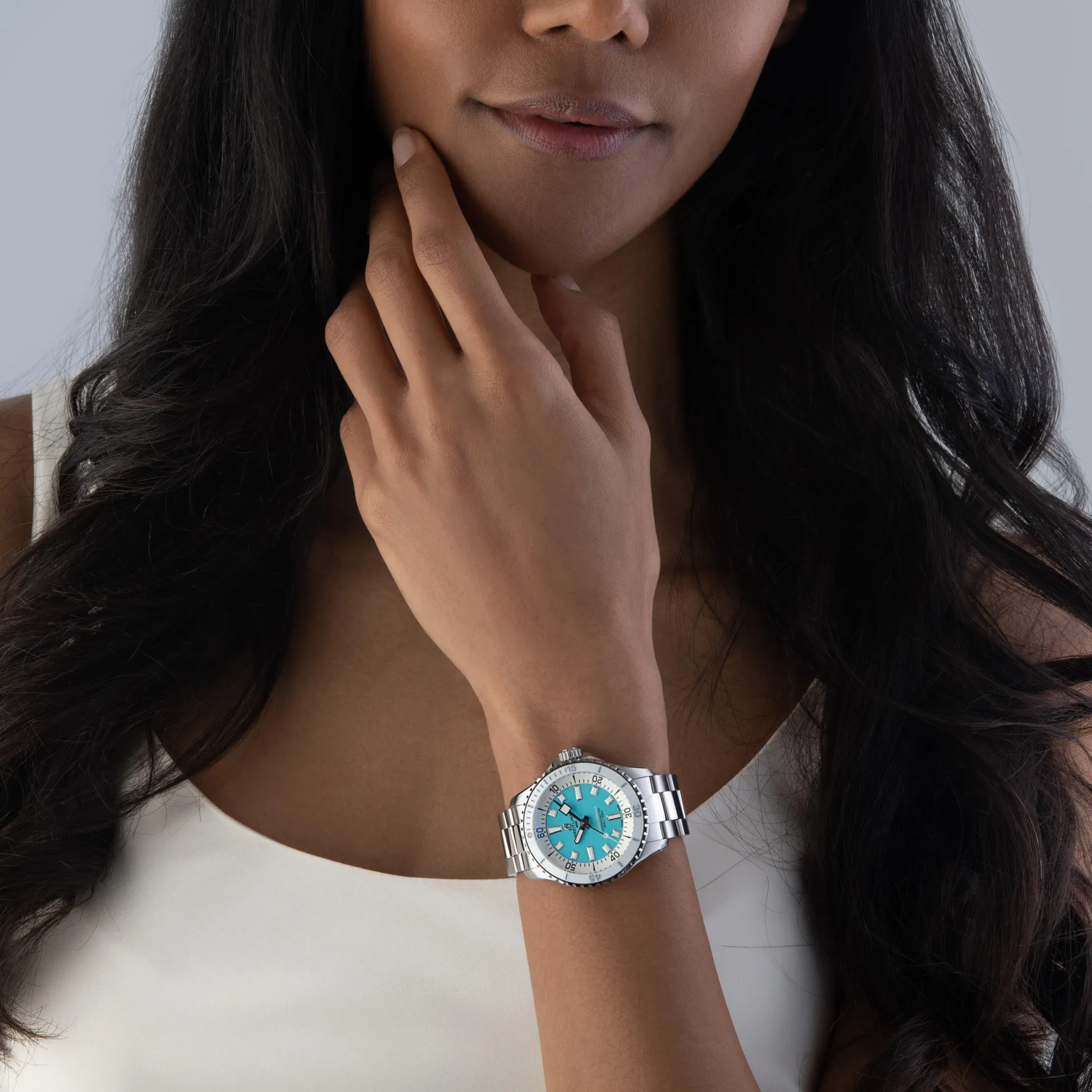 Breitling Superocean Automatic 36mm Turquoise Ladies Watch