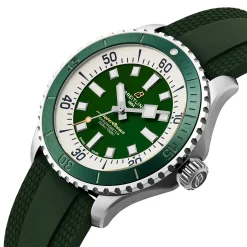Breitling Superocean Automatic 44mm Green Rubber Strap Men’s Watch