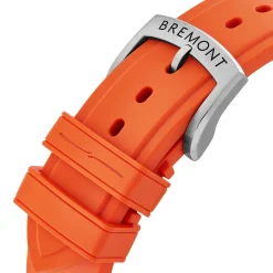 Bremont Argonaut Azure 42mm Orange Rubber Strap Automatic Men's Watch