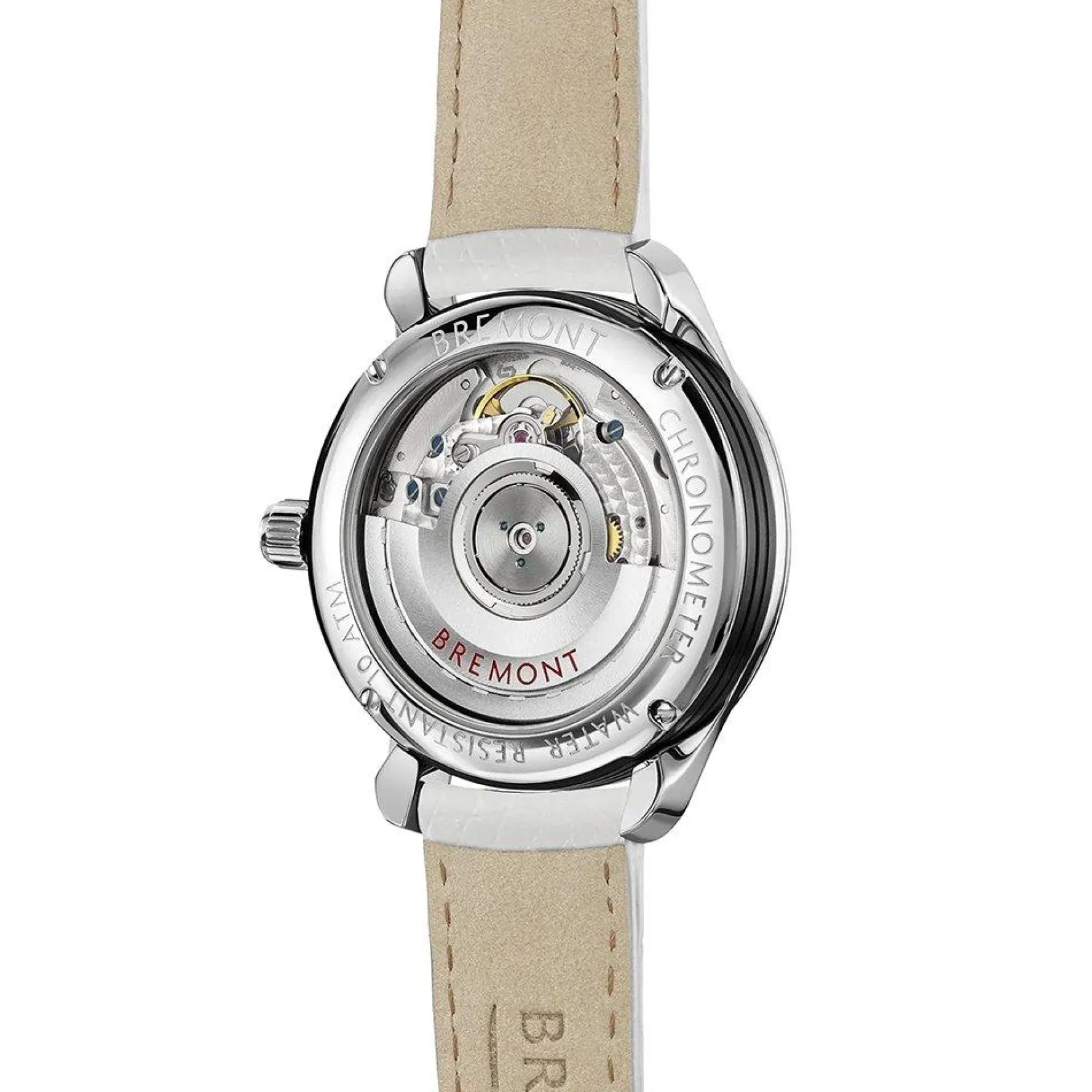 Bremont Lady K 34mm Diamond White Leather Strap Automatic Ladies Watch