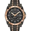 Bulova Icon Champlain 46mm Black Ion and Rose Gold Plated Diamond Men’s Watch
