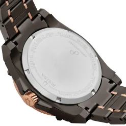 Bulova Icon Champlain 46mm Black Ion and Rose Gold Plated Diamond Men’s Watch