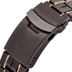 Bulova Icon Champlain 46mm Black Ion and Rose Gold Plated Diamond Men’s Watch