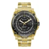 Bulova Icon 46.5mm Yellow Gold Plated Diamond Men's Watch