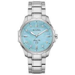 Bulova Marine Star 36mm Diamond Ladies Watch