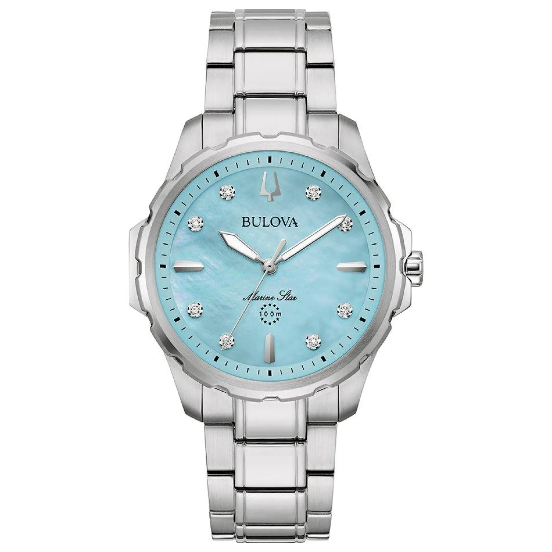 Bulova Marine Star 36mm Diamond Ladies Watch
