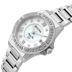 Bulova Marine Star 34mm Diamond Ladies Watch