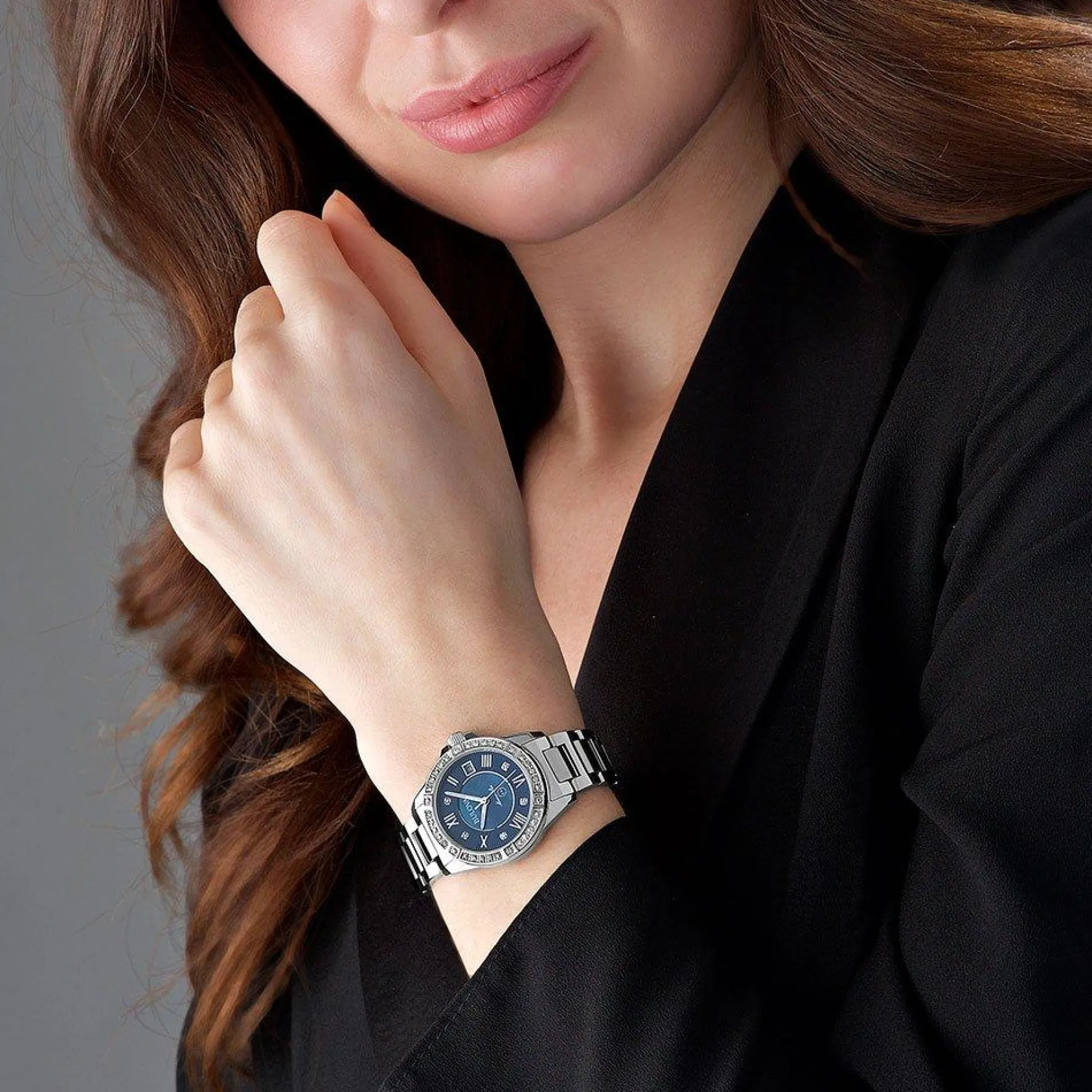 Bulova Marine Star 32mm Diamond Ladies Watch