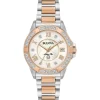 Bulova Marine Star 32mm Rose Gold Plated Diamond Ladies Watch