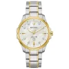 Bulova Marine Star 36mm Stainless Steel and Yellow Gold Plated Diamond Ladies Watch