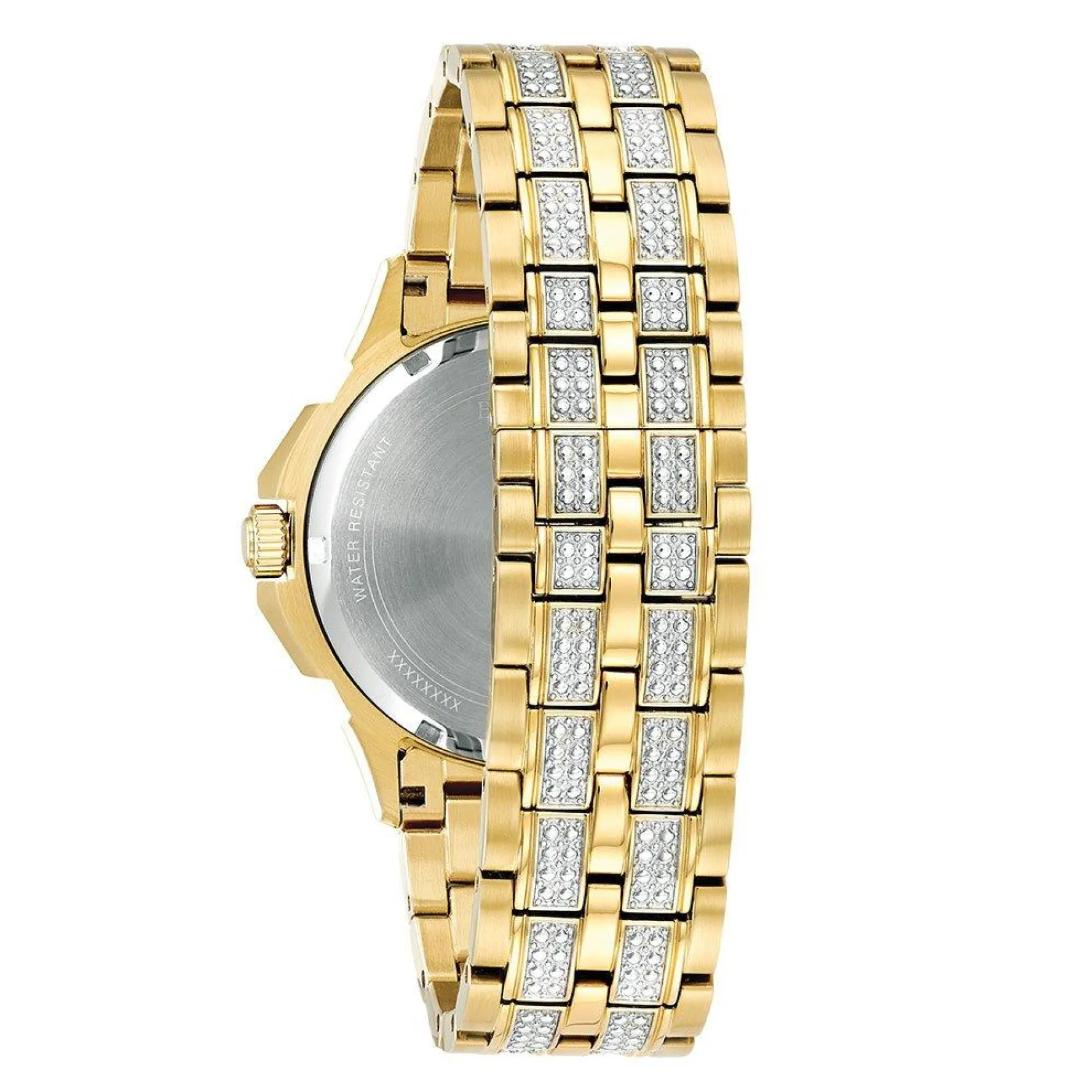 Bulova Octava 42mm Yellow Gold Plated Crystal Men’s Watch