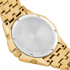 Bulova Octava 42mm Yellow Gold Plated Crystal Men’s Watch