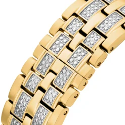 Bulova Octava 42mm Yellow Gold Plated Crystal Men’s Watch