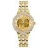 Bulova Phantom 32mm Crystal Yellow Gold Plated Ladies Watch