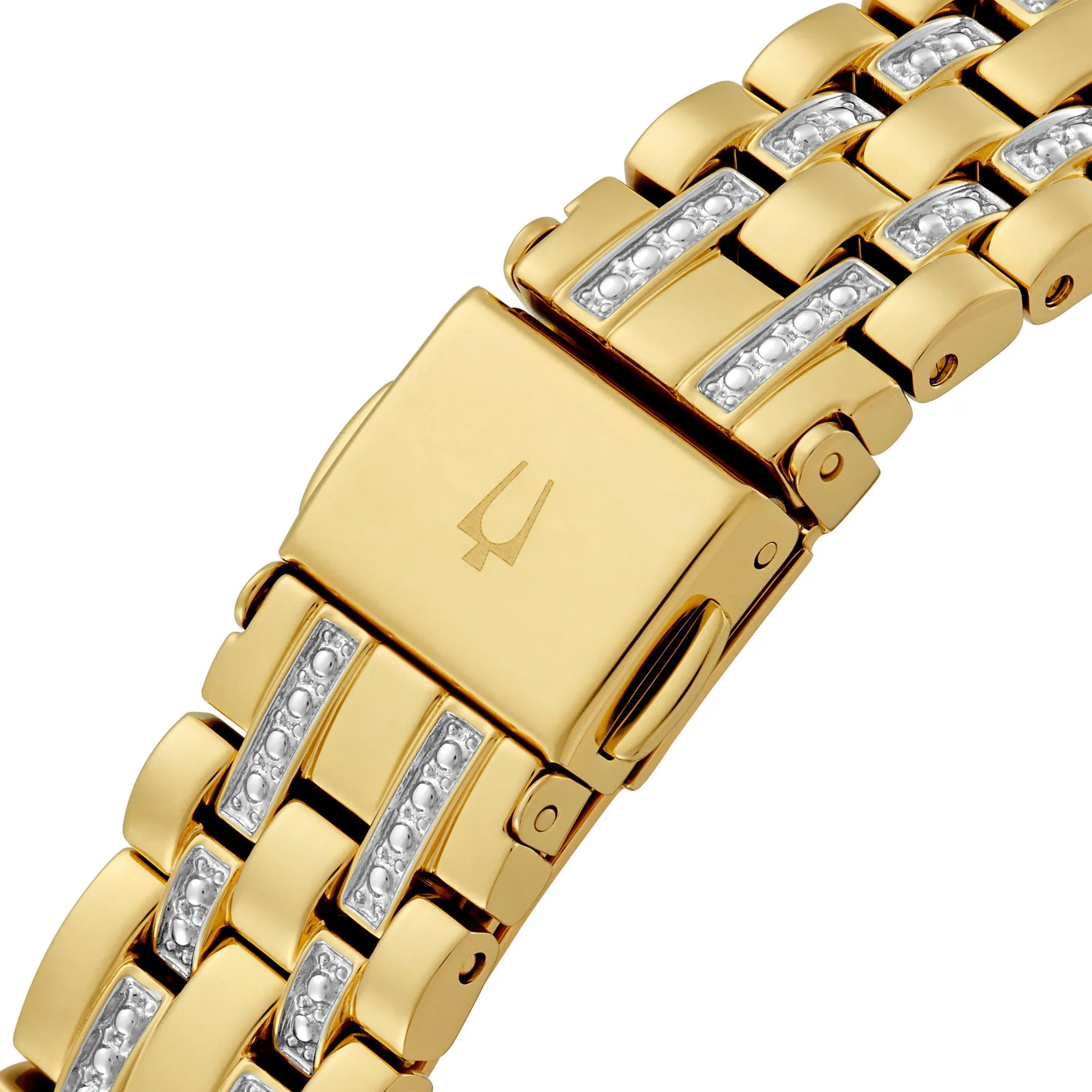 Bulova Phantom 32mm Crystal Yellow Gold Plated Ladies Watch