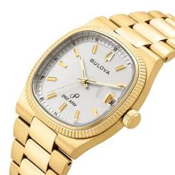 Bulova Super Seville 38mm Yellow Gold Plated Men's Watch