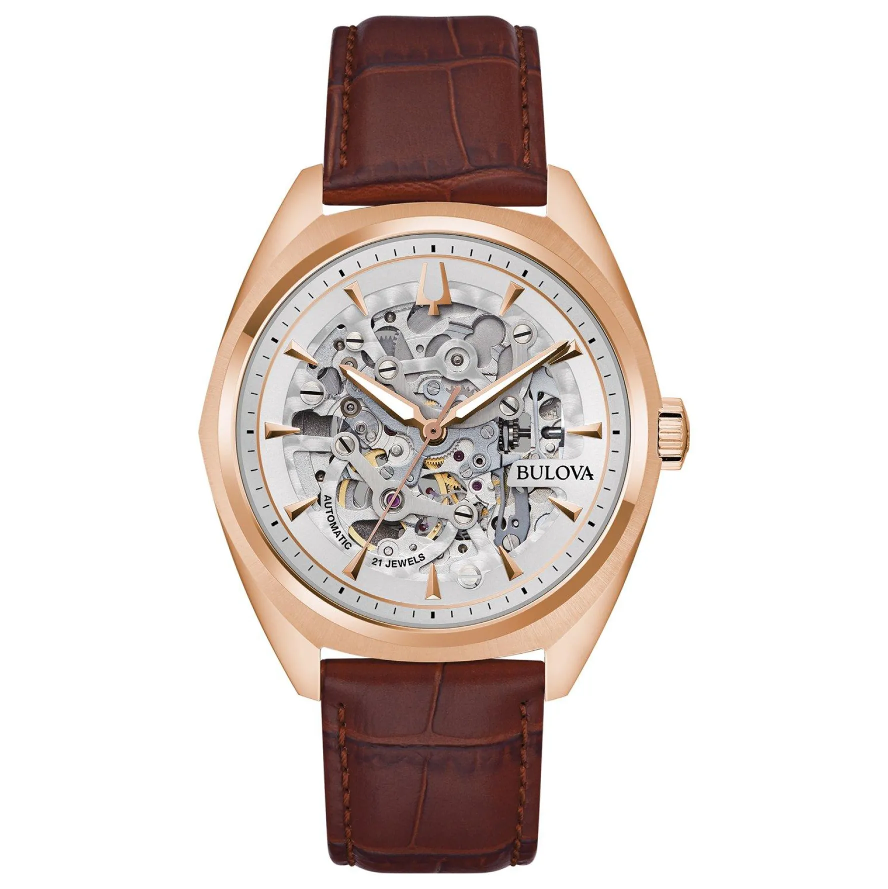 Bulova Surveyor 41mm Rose Gold Tone Automatic Men’s Watch