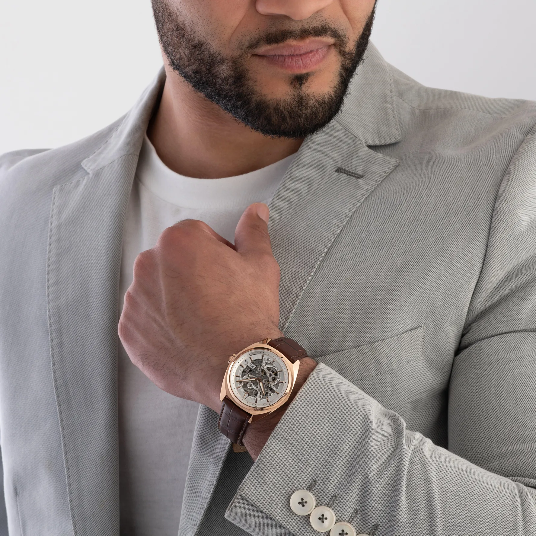 Bulova Surveyor 41mm Rose Gold Tone Automatic Men’s Watch