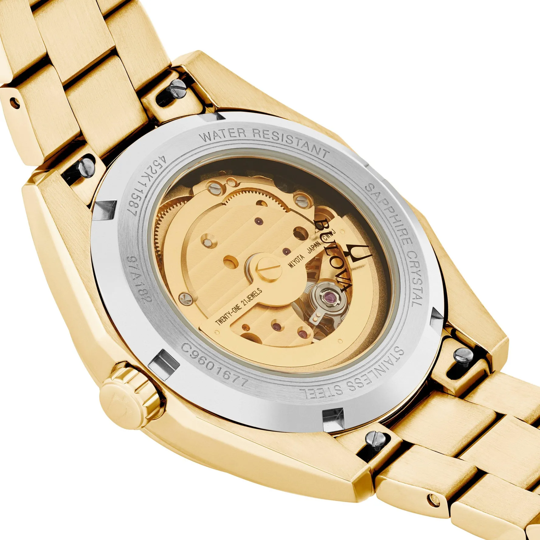Bulova Surveyor 39mm Yellow Gold Plated Automatic Men’s Watch