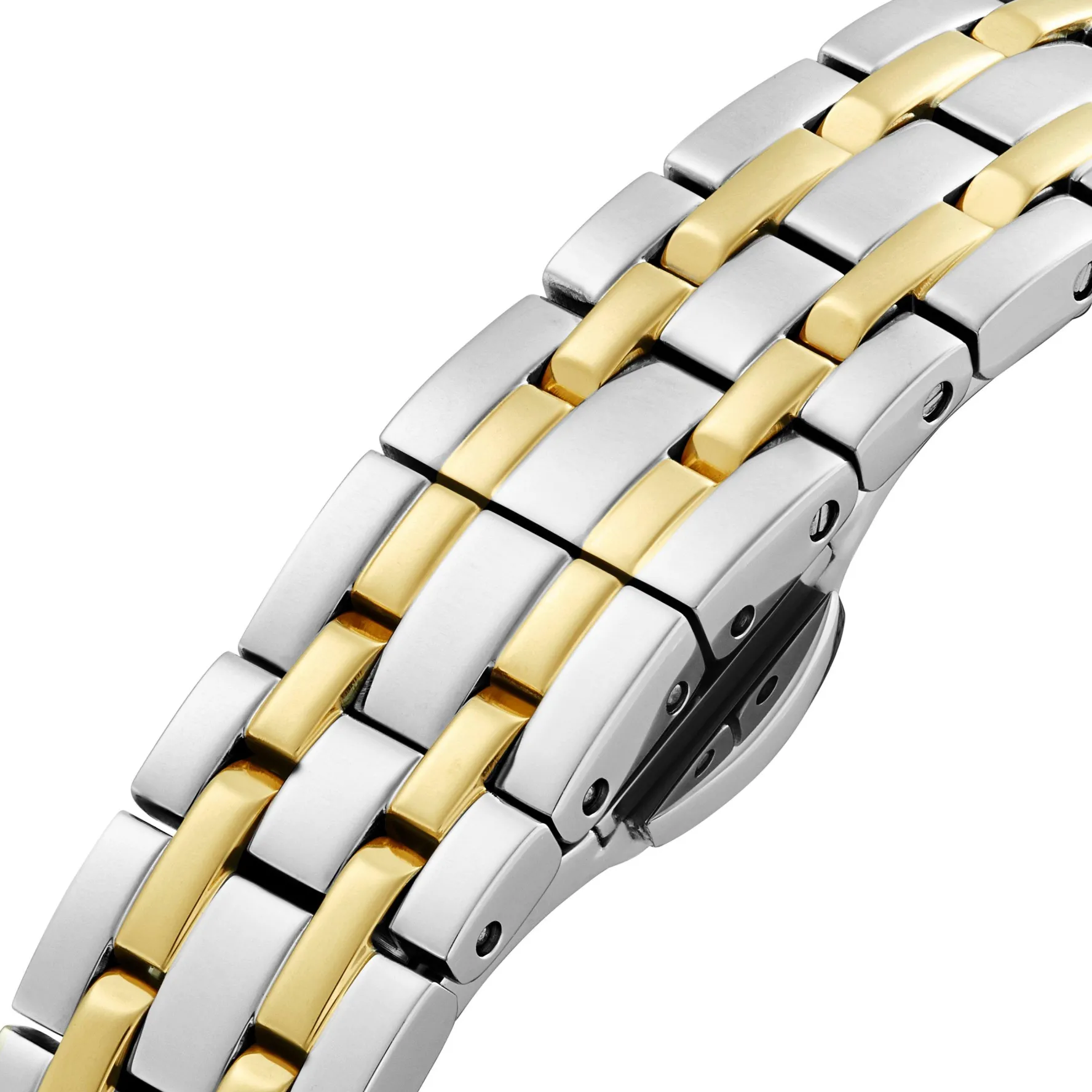 Bulova Sutton 21mm Stainless Steel and Yellow Gold Plated Diamond Ladies Watch
