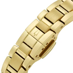 Bulova Sutton 28mm Yellow Gold Plated Diamond Ladies Watch