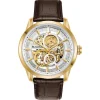 Bulova Sutton Yellow Gold Plated Automatic Men's Watch