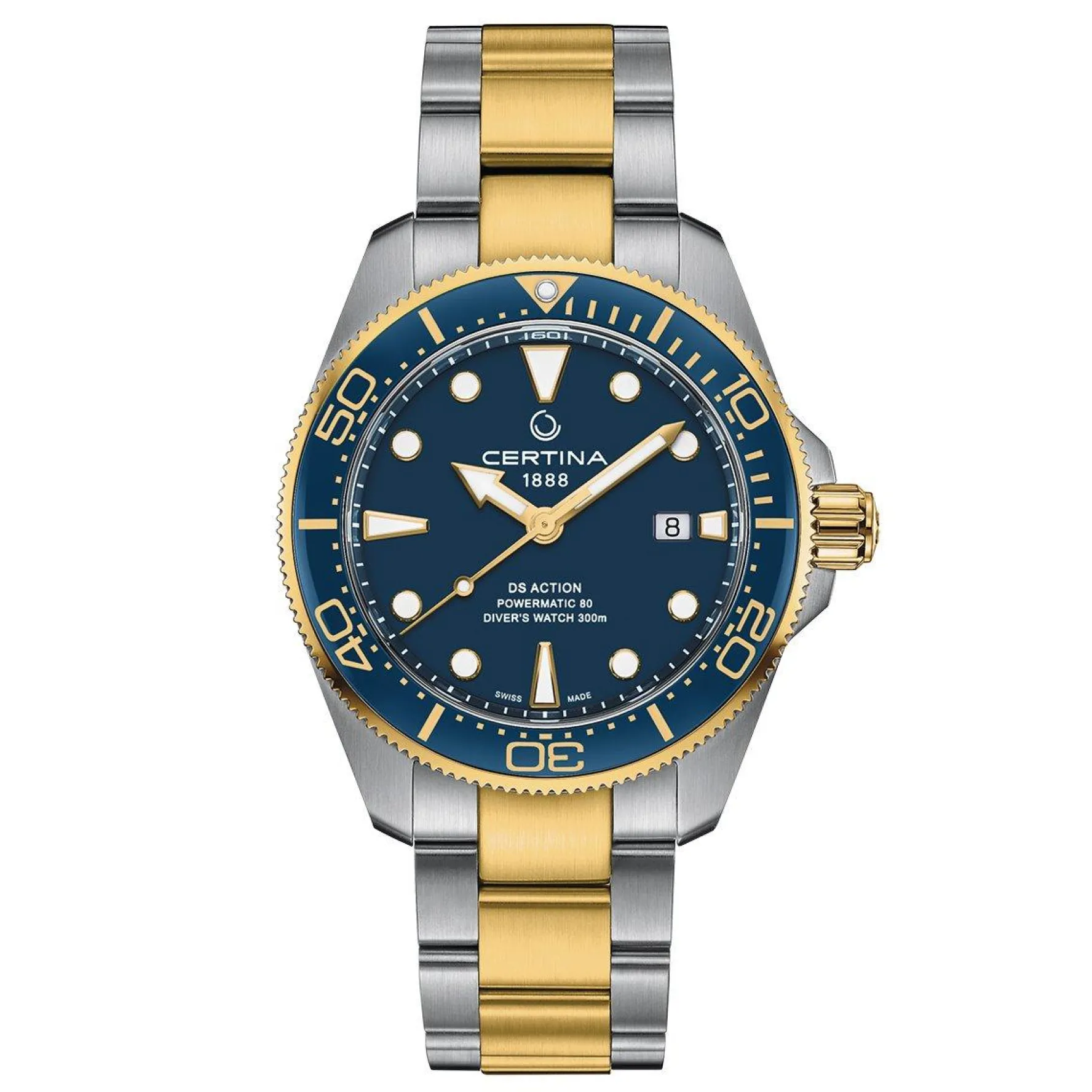 Certina DS Action Diver 43mm Stainless Steel and Yellow Gold Plated Automatic Men’s Watch