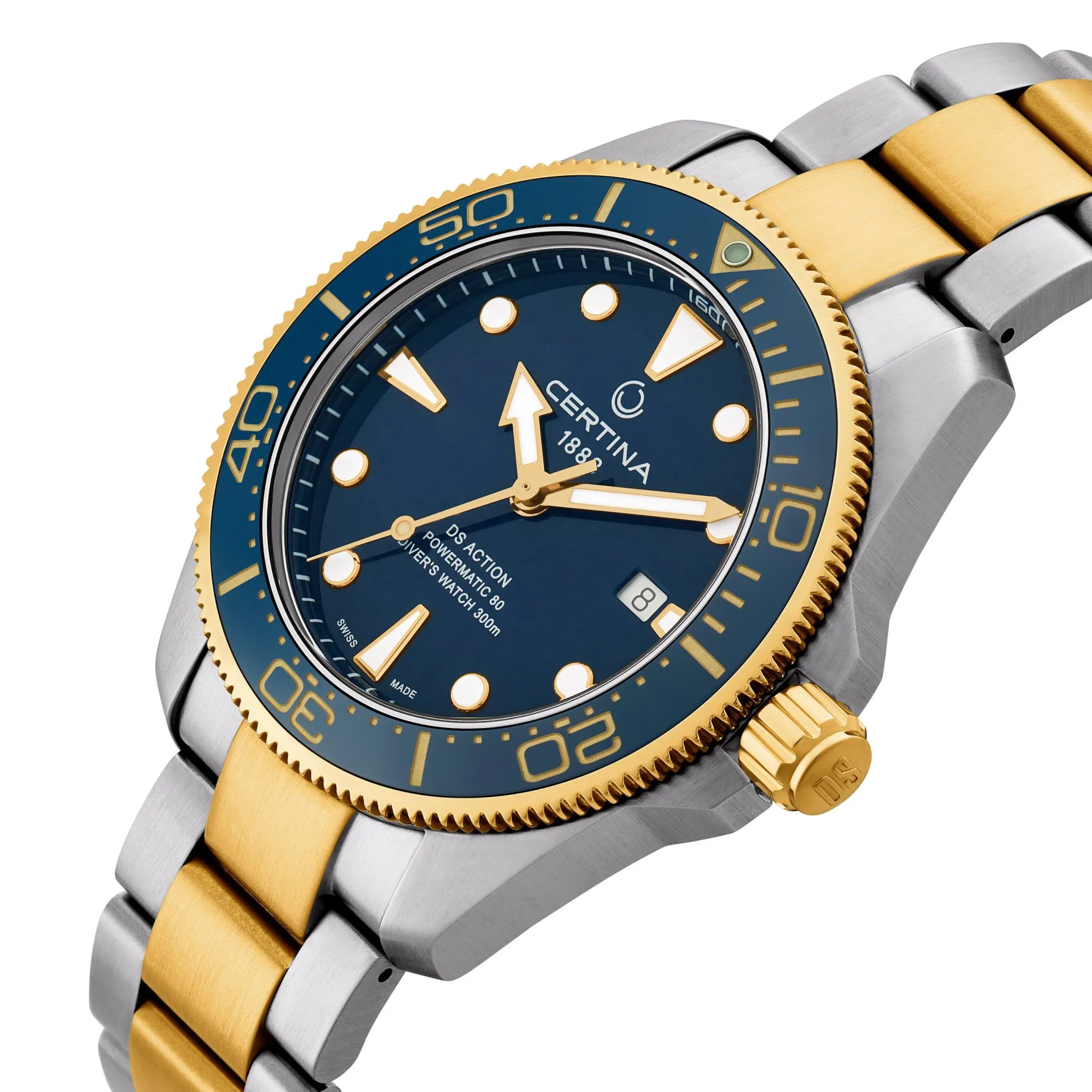Certina DS Action Diver 43mm Stainless Steel and Yellow Gold Plated Automatic Men’s Watch