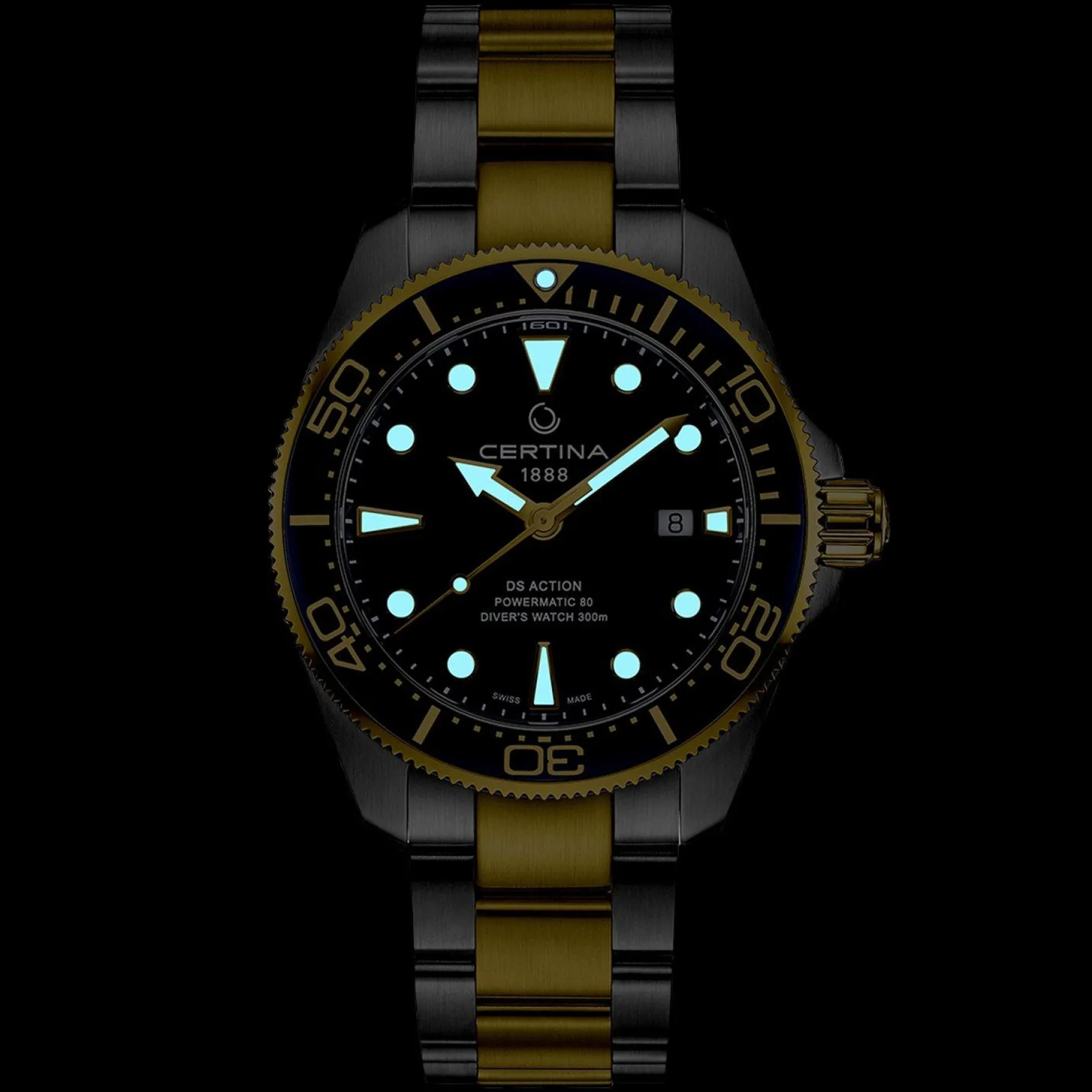 Certina DS Action Diver 43mm Stainless Steel and Yellow Gold Plated Automatic Men’s Watch