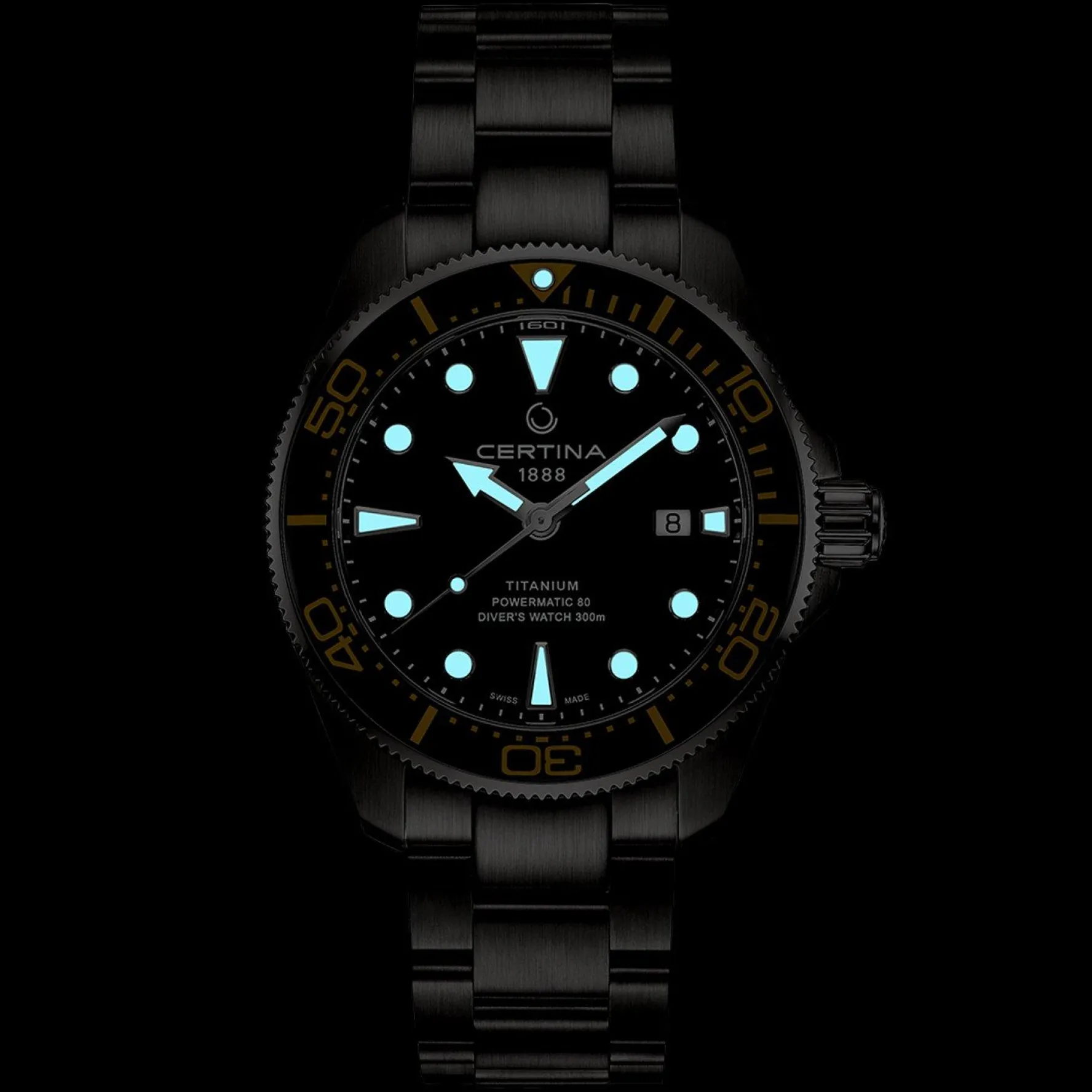 Certina DS Action Diver Powermatic 80 43mm Titanium Automatic Men’s Watch