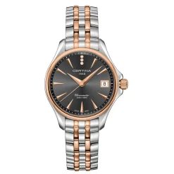 Certina DS Action 33.8mm Stainless Steel and Rose Gold Plated Diamond Ladies Watch