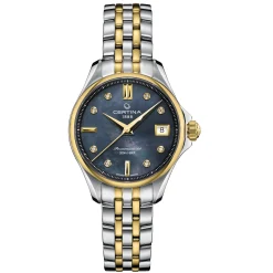 Certina DS Action 34.5mm Stainless Steel and Yellow Gold Plated Diamond Automatic Ladies Watch