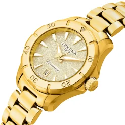Certina DS Action 29mm Yellow Gold Plated Chronometer Ladies Watch