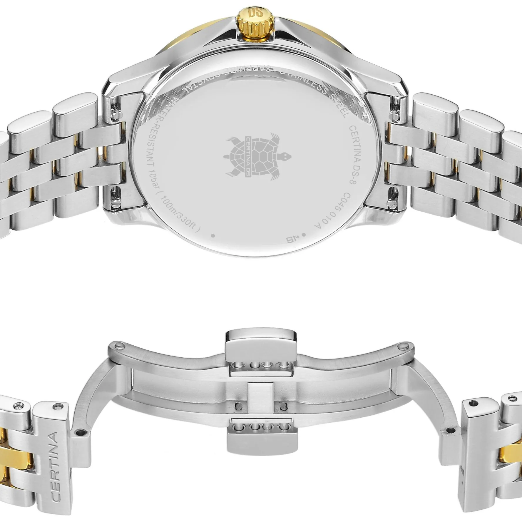 Certina DS-8 Lady 31mm Stainless Steel and Gold Plated Ladies Watch