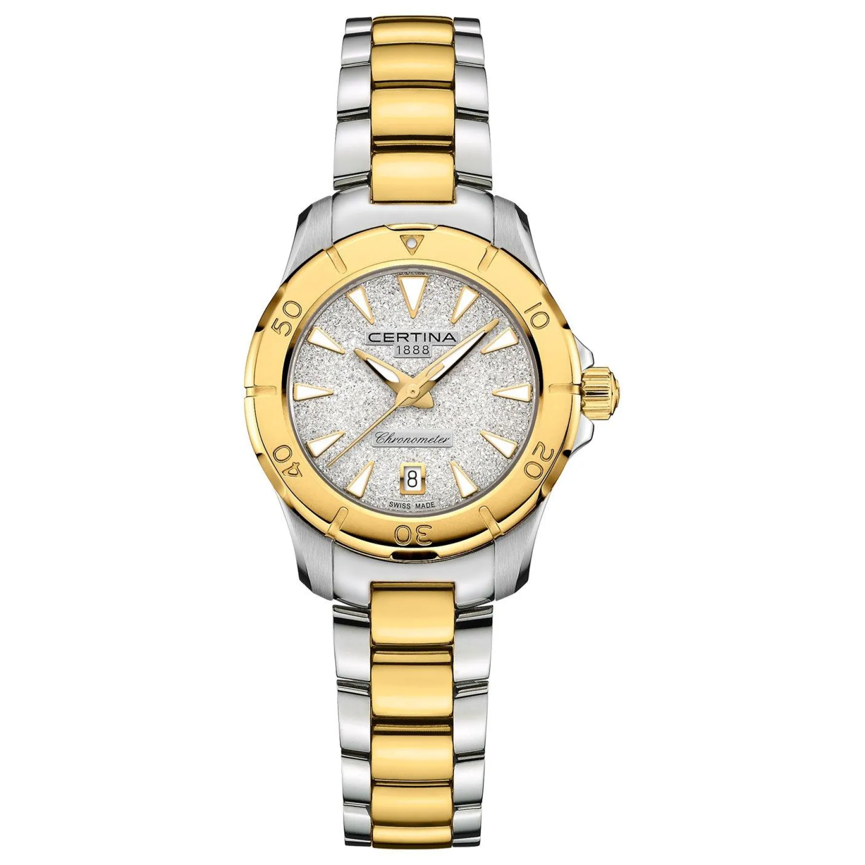 Certina DS-8 29mm Stainless Steel and Yellow Gold PVD Ladies Watch