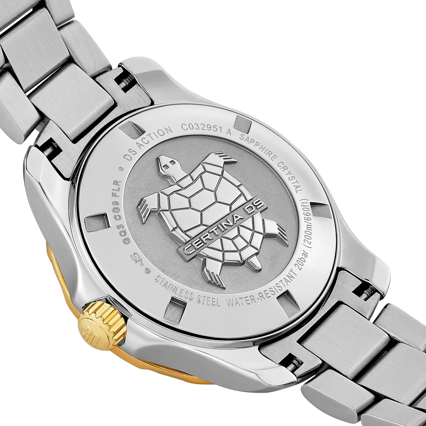 Certina DS-8 29mm Stainless Steel and Yellow Gold PVD Ladies Watch