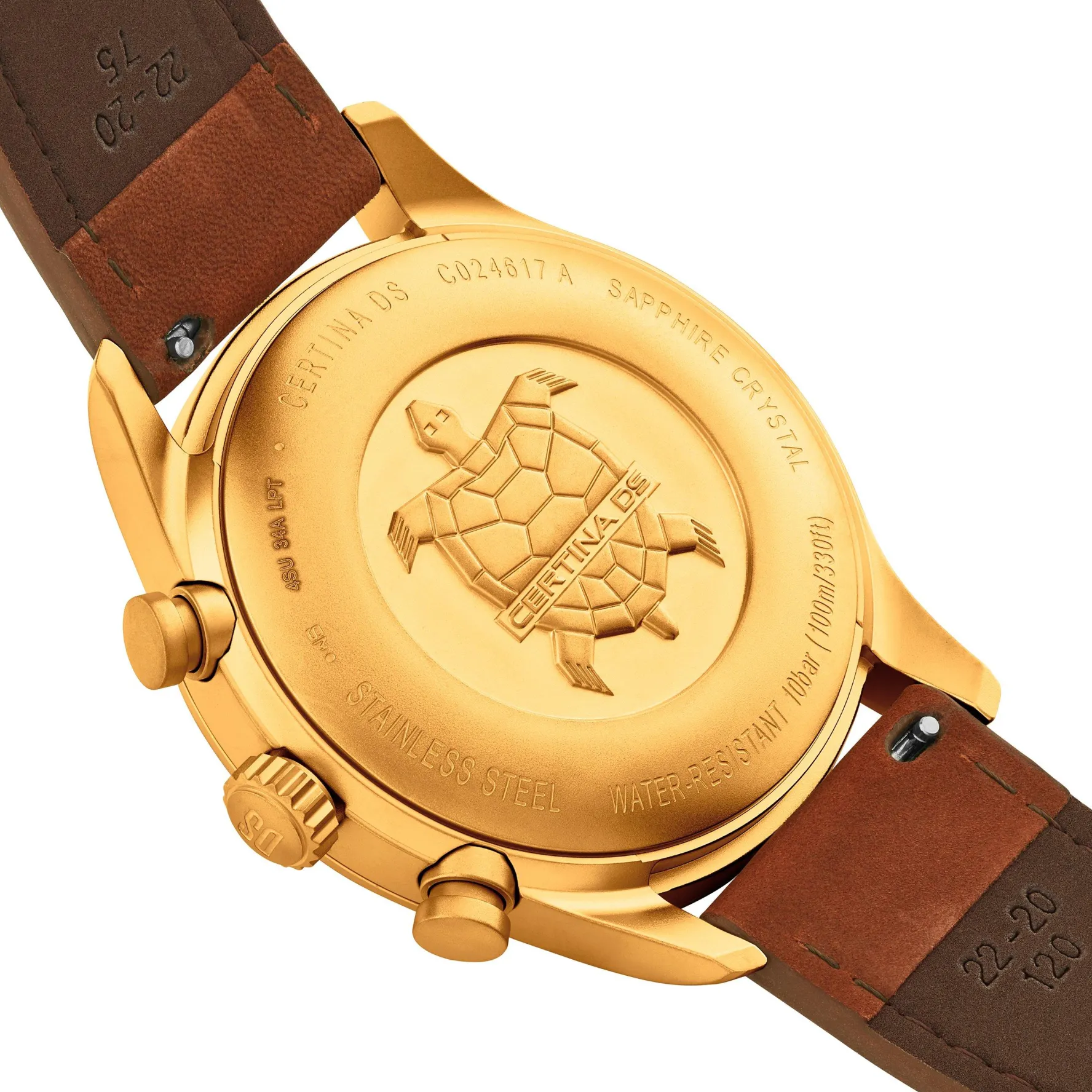 Certina DS Pilot 43mm Yellow Gold PVD Chronograph Men’s Watch
