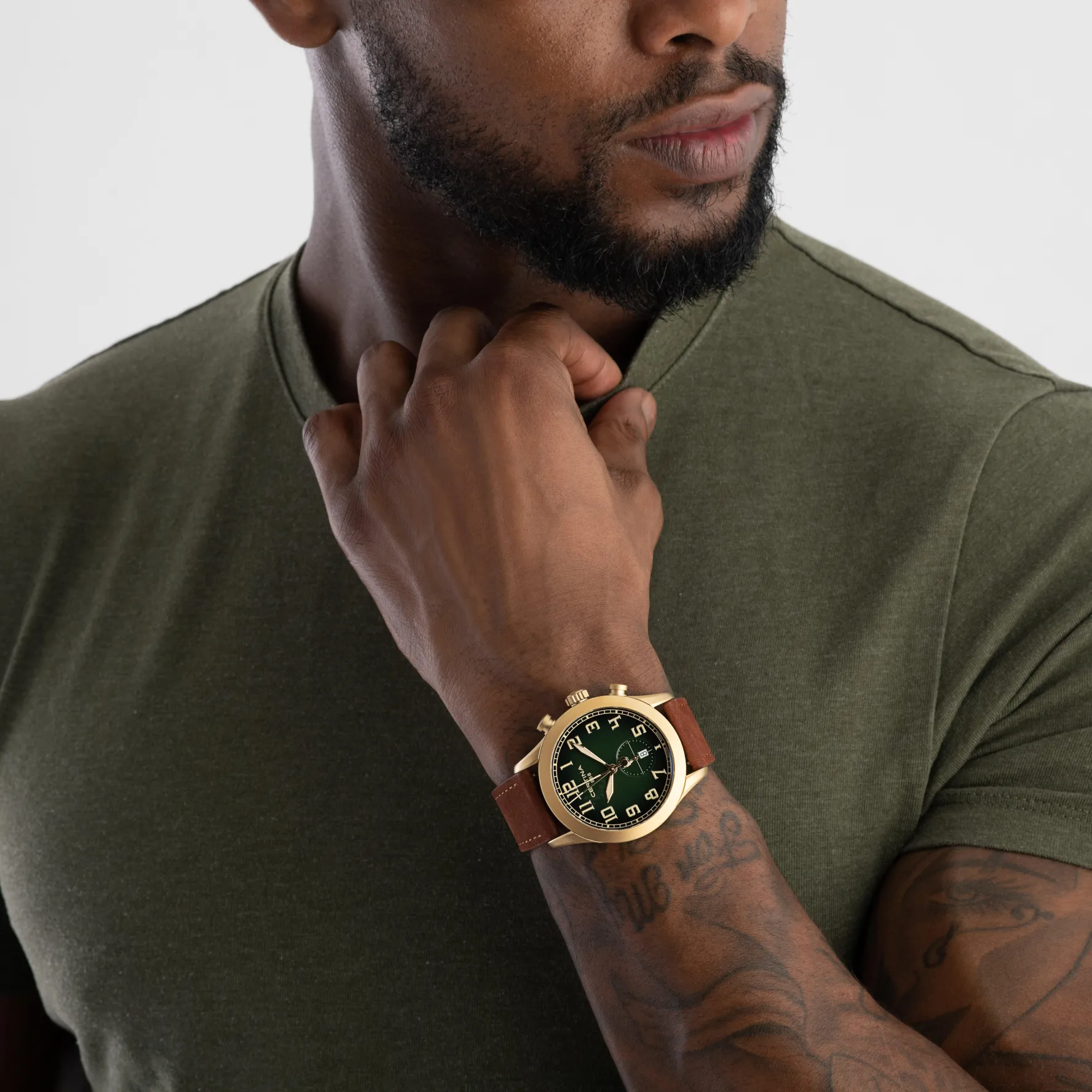 Certina DS Pilot 43mm Yellow Gold PVD Chronograph Men’s Watch