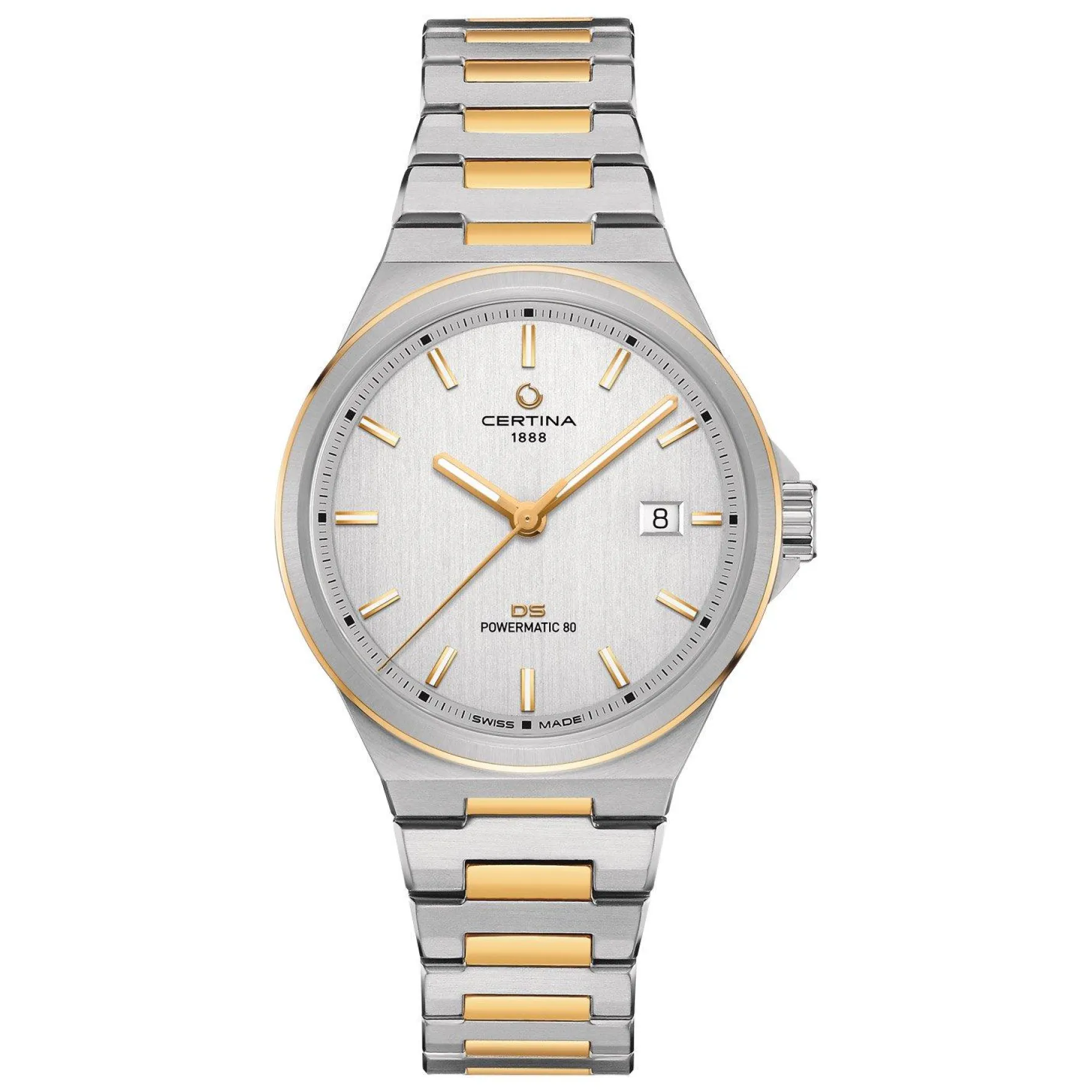 Certina DS-7 Powermatic 80 39mm Stainless Steel and Yellow Gold PVD Automatic Men’s Watch