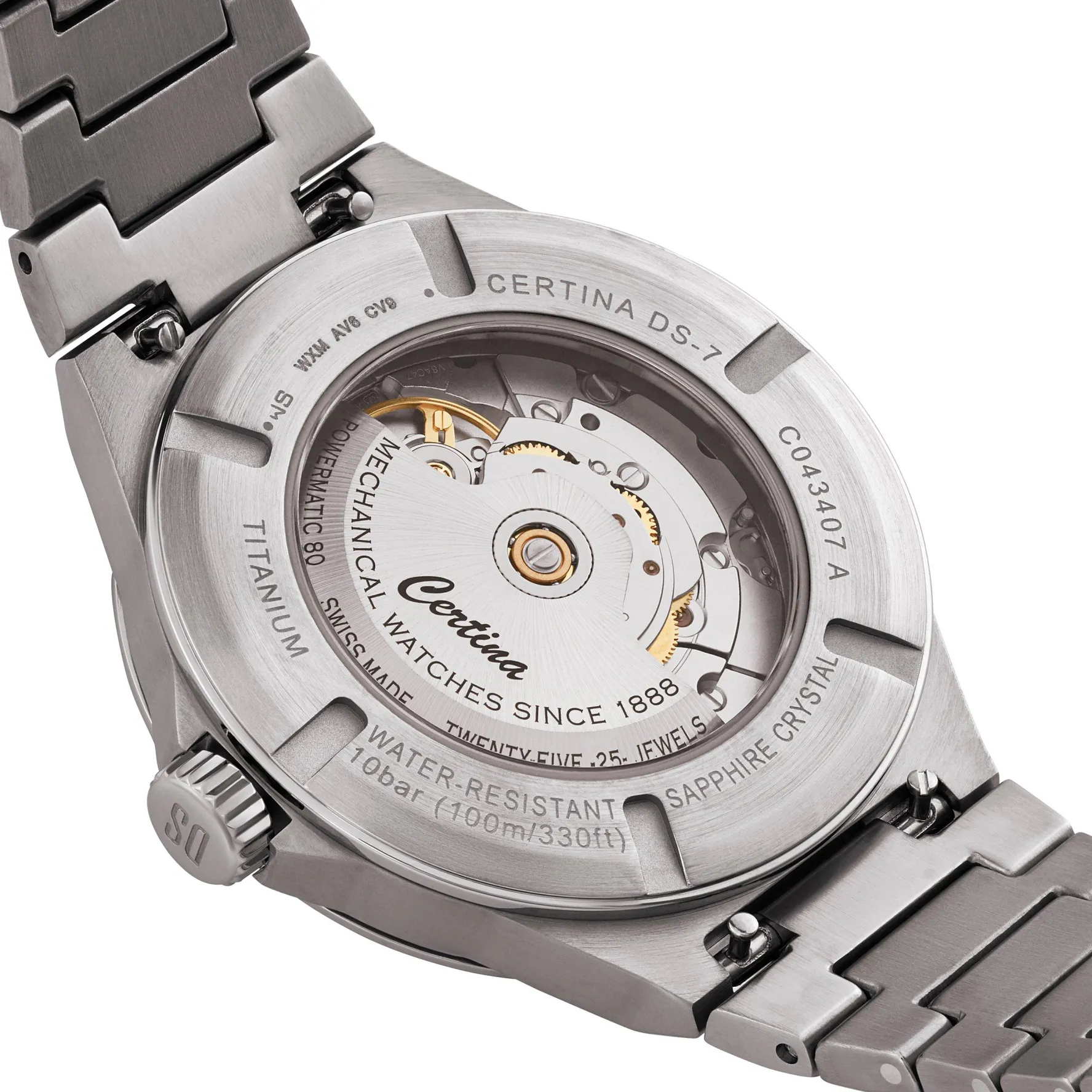 Certina DS-7 Powermatic 80 39mm Titanium Automatic Men’s Watch