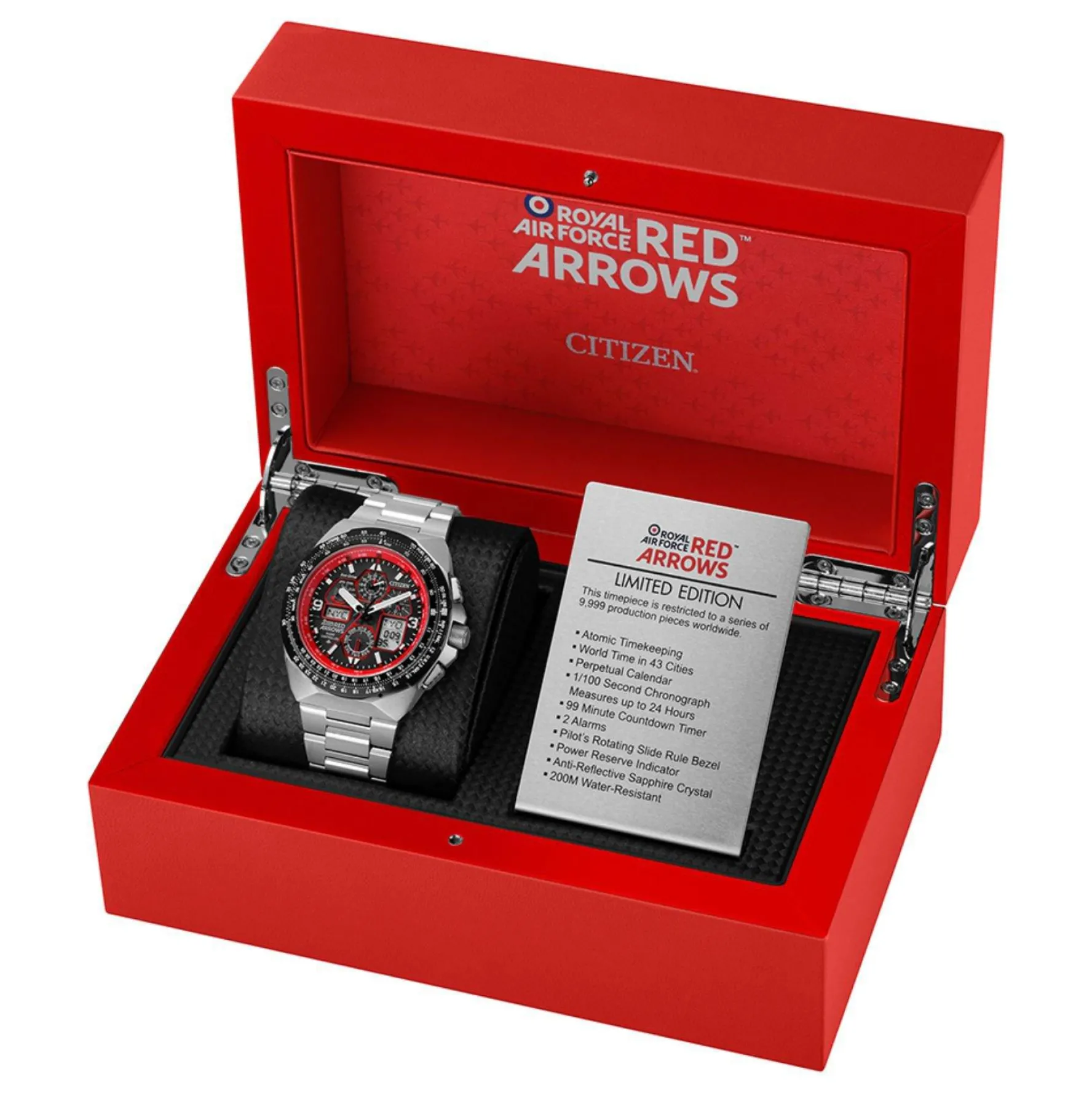 Citizen Limited Edition Red Arrows Skyhawk A.T 46mm Stainless Steel Eco-Drive Men’s Watch