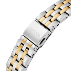 Citizen 28mm Stainless Steel and Yellow Gold Tone Eco Drive Ladies Watch