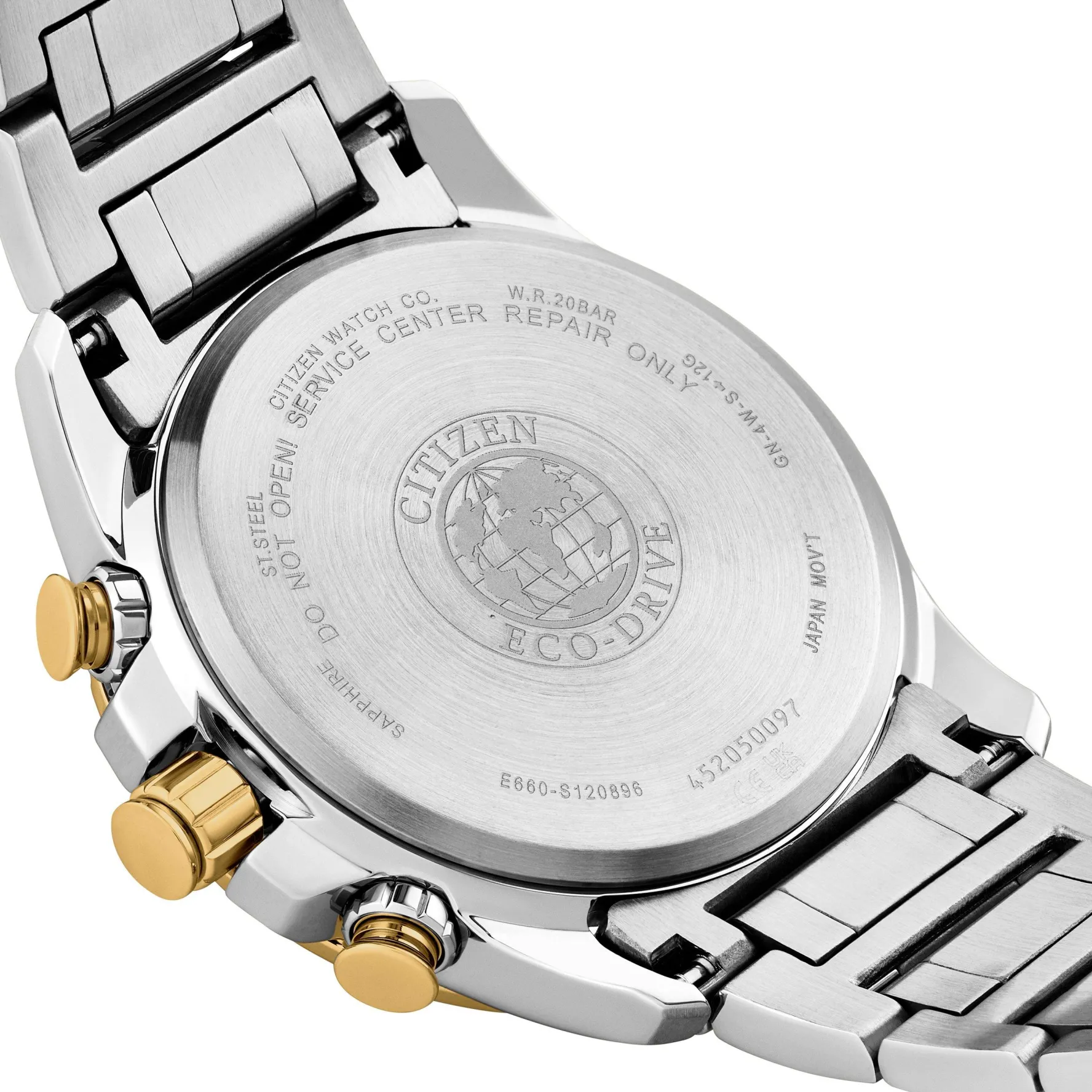 Citizen Perpetual Chrono A.T 43mm Stainless Steel and Yellow Gold Tone Eco-Drive Men’s Watch
