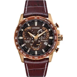 Citizen Perpetual Chrono A.T 43mm Rose Gold Tone Chronograph Eco-Drive Men's Watch