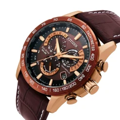 Citizen Perpetual Chrono A.T 43mm Rose Gold Tone Chronograph Eco-Drive Men's Watch
