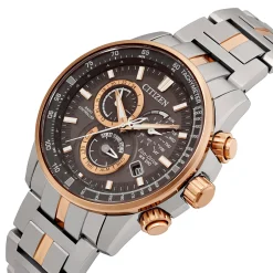 Citizen Perpetual Chrono A.T 43mm Stainless Steel and Yellow Gold Tone Eco-Drive Men’s Watch
